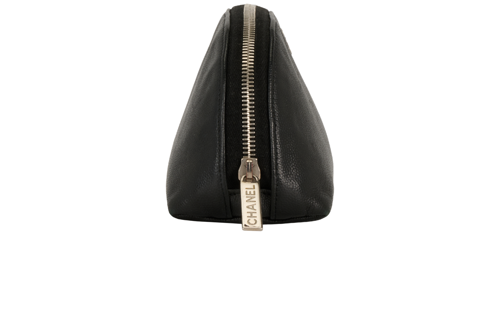 Chanel Cosmetic Pouch, &pound;450, Accessories, Black, Leather, Side view